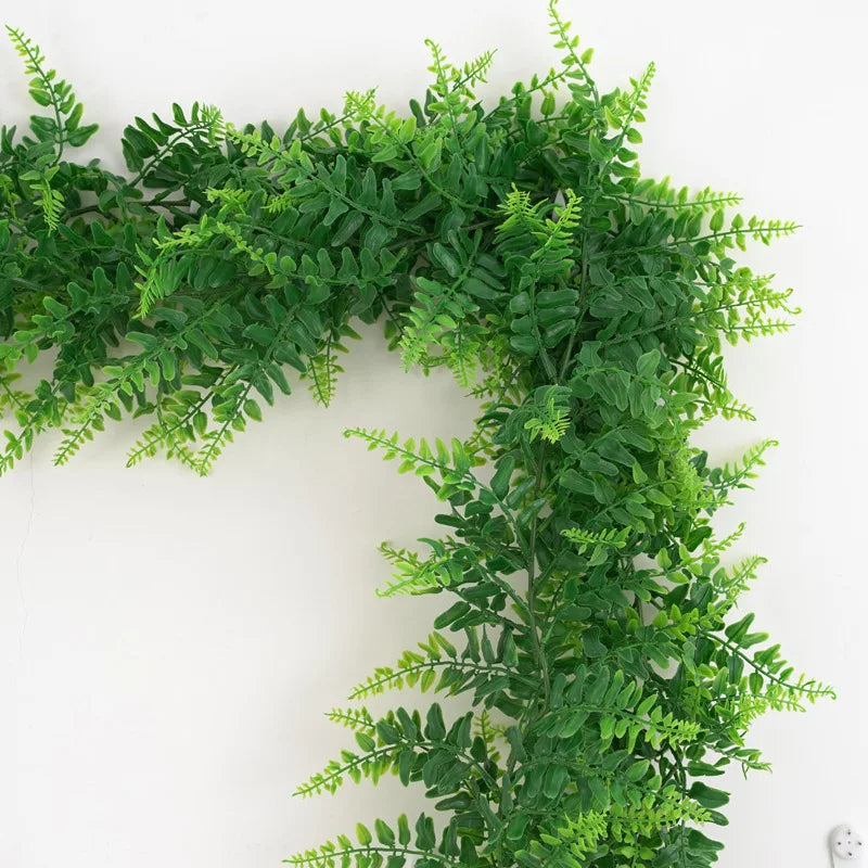 Dlight Decor 175cm Tropical Fern Vine Hanging Plant for Home and Garden Wall Decor