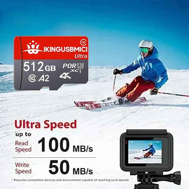 Extreme Pro 64GB Flash 512GB Micro SDXC Card 256GB SD UHS-I 64GB U3 V30 32GB TF Card Memory Card Adapter for 4K Gopro Camera DJI