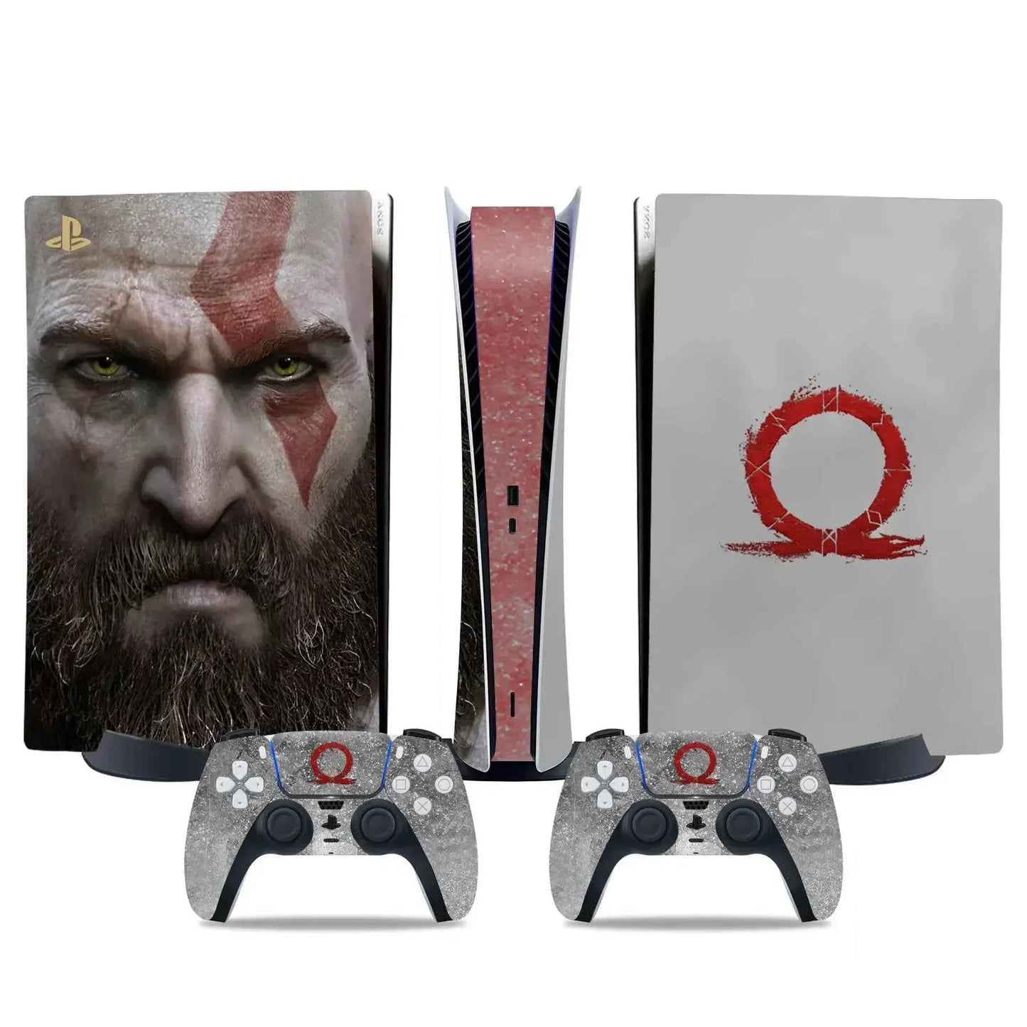 God war PS5 digital edition Skin Sticker Decal Cover for PS5 digital Console and 2 Controllers PS5 Skin Sticker