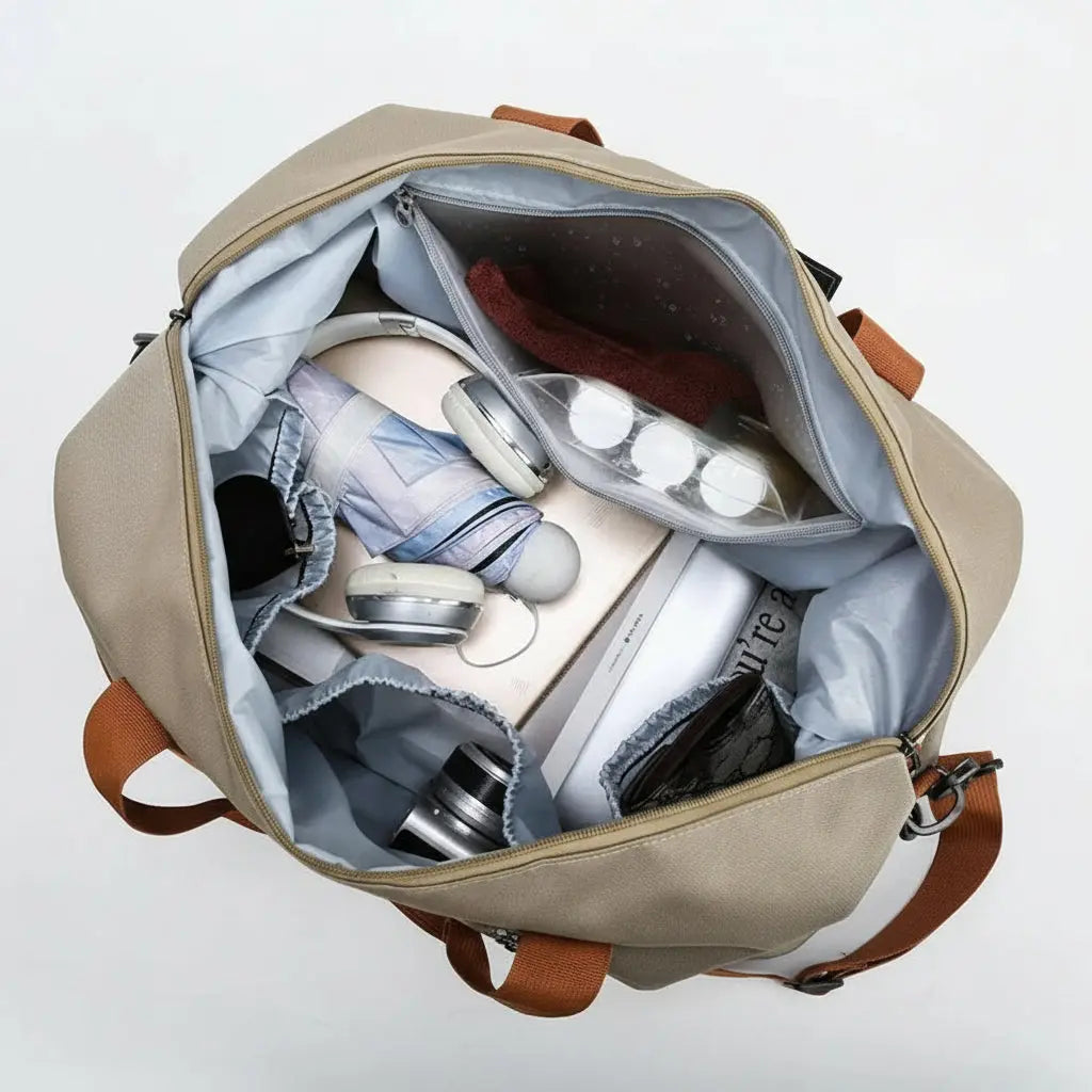 Gym Bag with Shoe Compartment