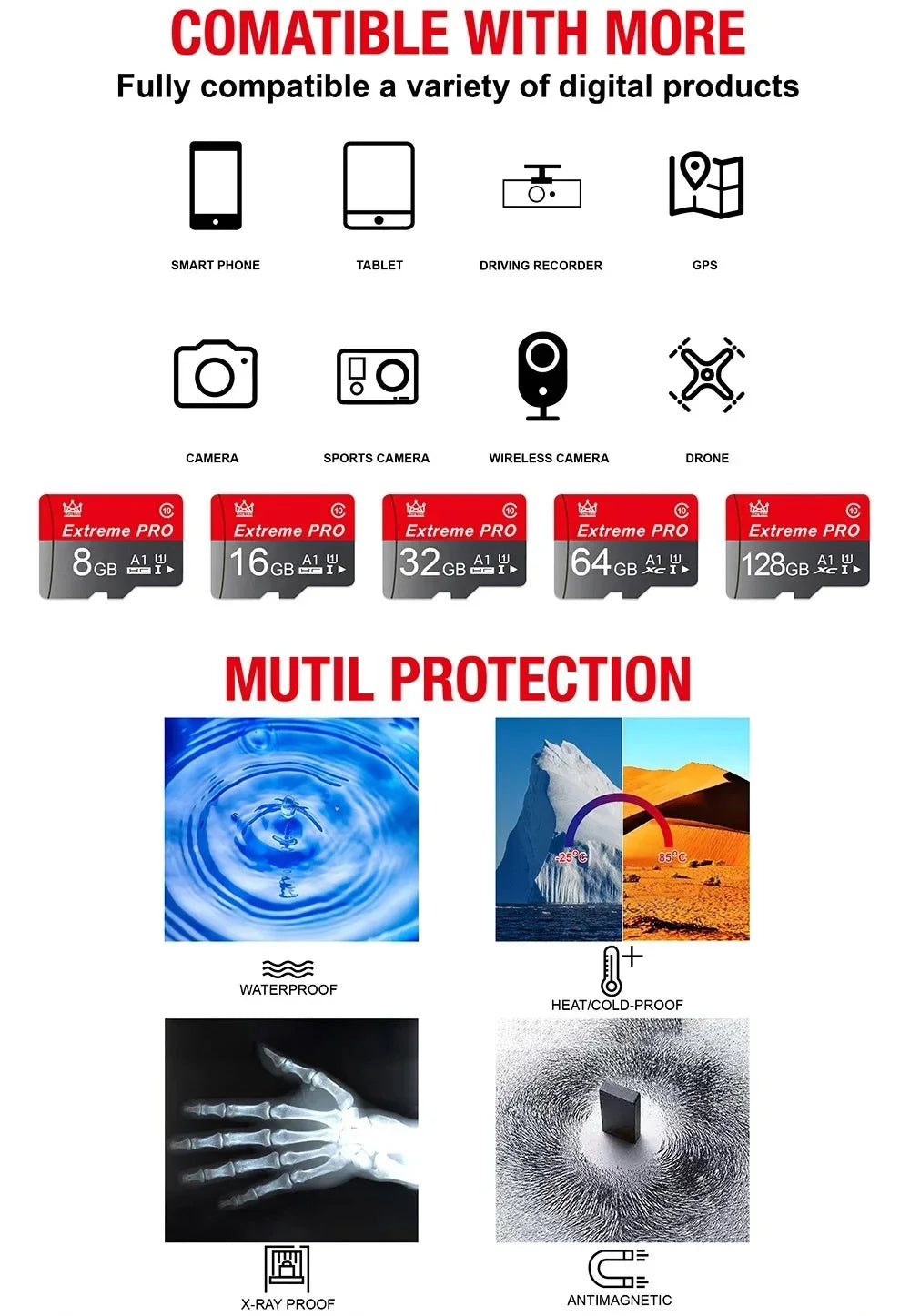 Ultra Memory Card 128GB 32GB 64GB 256GB 16G 400GB SD/TF Flash Card mini SD 32 64 128 gb TF CARD for Phone Speakers Robot