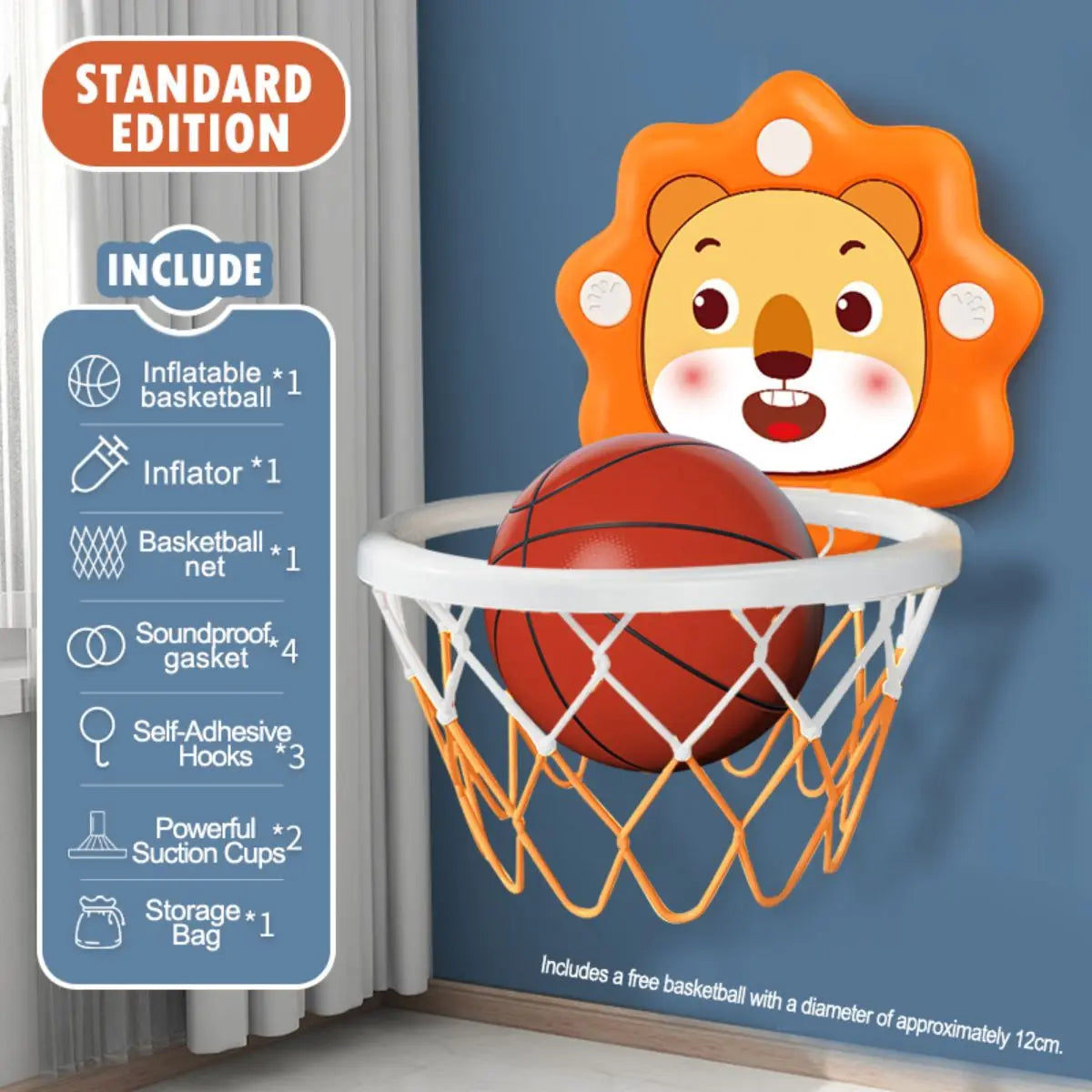 Indoor Mini Basketball Hoop for Toddlers Kids Boys Bedroom,Adjustable Height,Christmas Birthday Gifts Toy for Boys,Toddler Toys