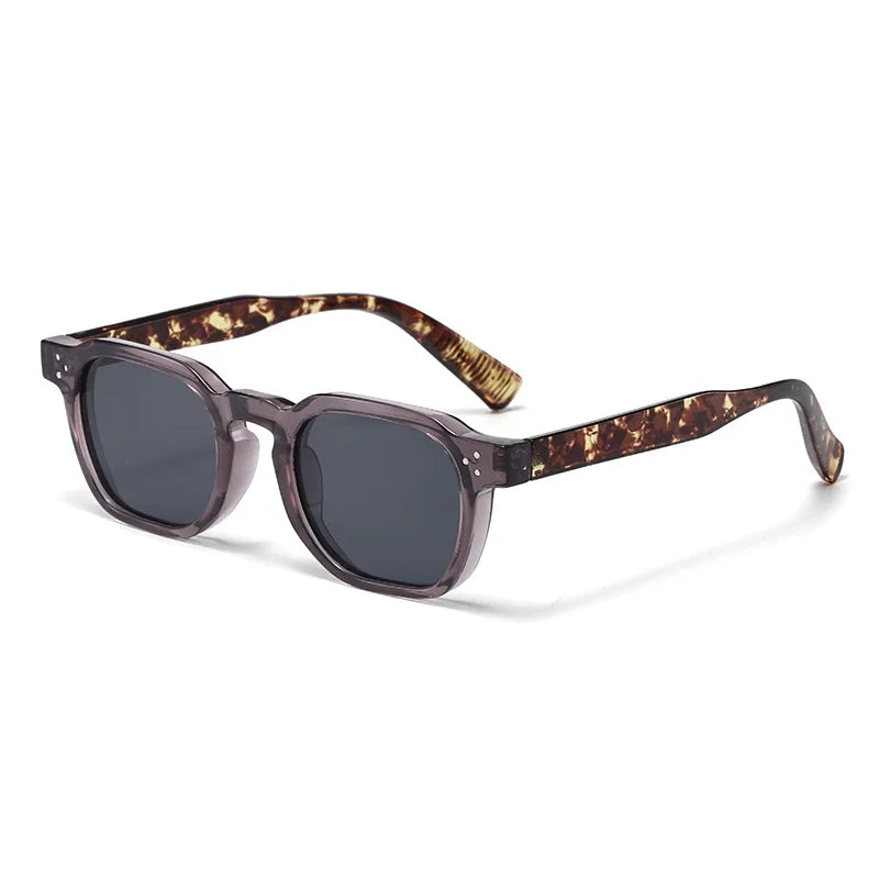 Square Sunglasses Women Men Punk Shades Retro Trending Sun Glasses Clear Lens Frame UV400 Female Oculus Gafas
