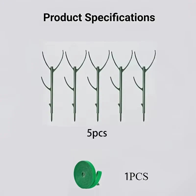 10pcs Monstera Plant Support Set Stackable Tall Poles with Ties