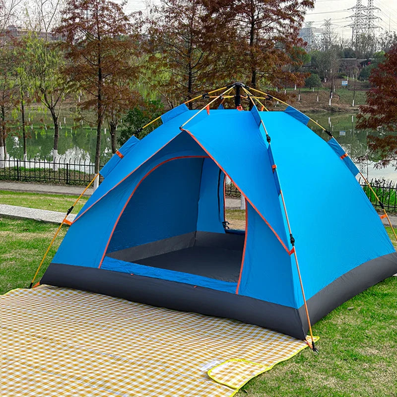 QuickSet Oasis: Tienda de campaña automática para 2-4 personas, ¡lista para lluvia y sol!