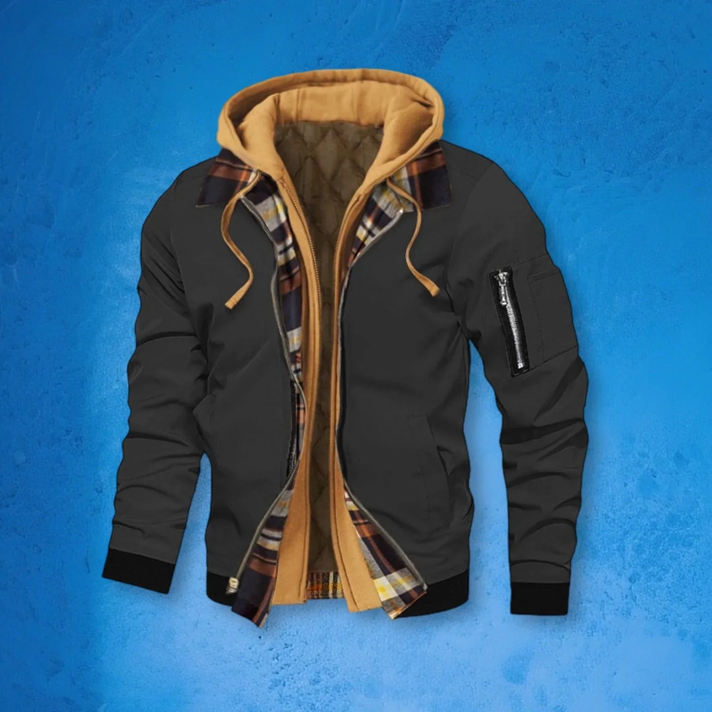 Chaqueta con capucha ChillGuard para hombre - Elegante dos en uno