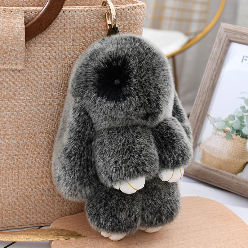 Llaveros de peluche de conejitos suaves