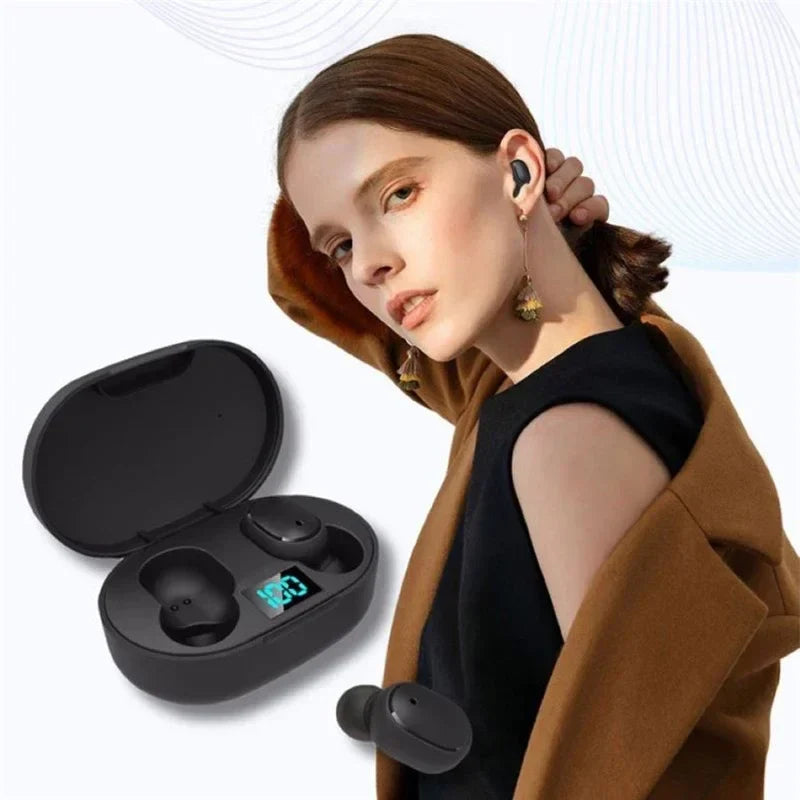 E6STWS Bluetooth headphones are wireless Bluetooth music headphones and noise-cancelling headphones suitable for Android and ios
