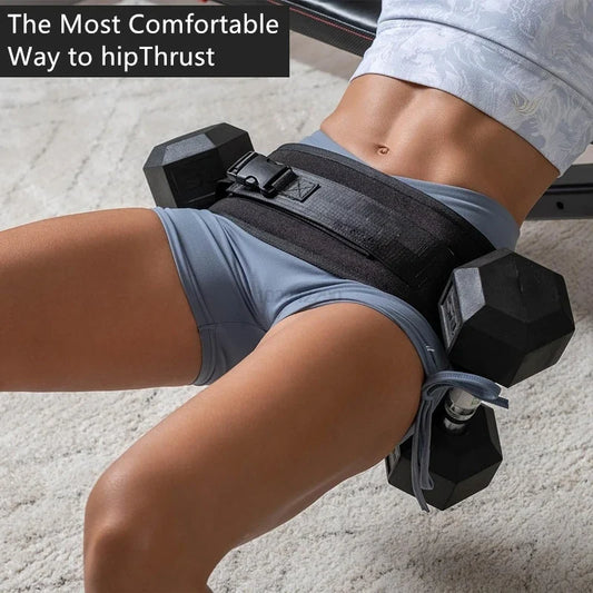Adjustable Weighted Workout Belt, Resistance Waist Trainer for Hip Training