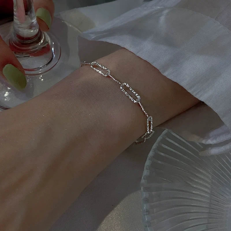 5pcs/set Rhinestone Butterfly Bracelet Set for Women Korean Fashion