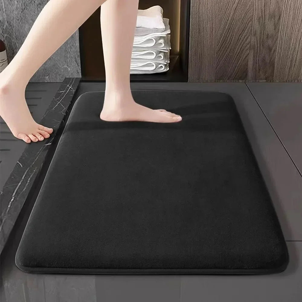 Bath Mat & Bathroom Extra Thick & Soft Memory Foam & Non Slip Super Absorbent Bathroom Rugs Bath Rug for Bathroom Floor