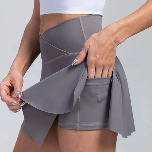 Women Pleated Tennis Skirt with Pockets
