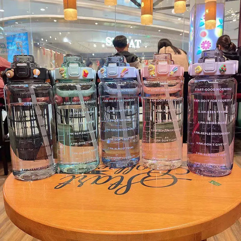 Portable Water Jug with Time Marker  Stay Motivated