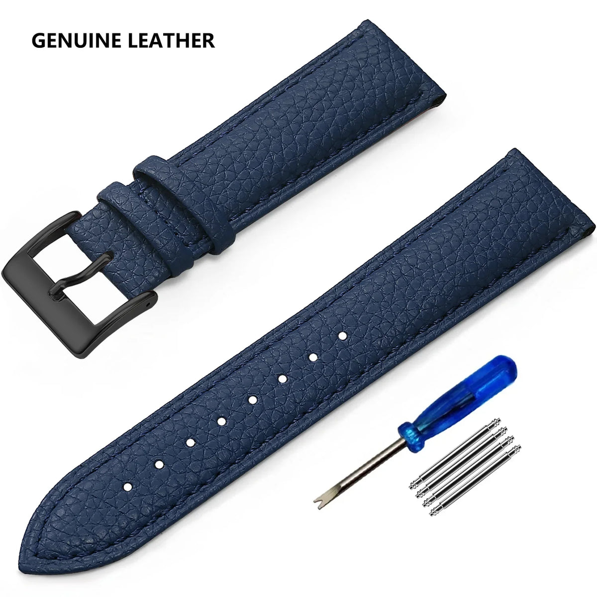 OnePlus Watch Grained Leather Band, Spring Bars & Tool