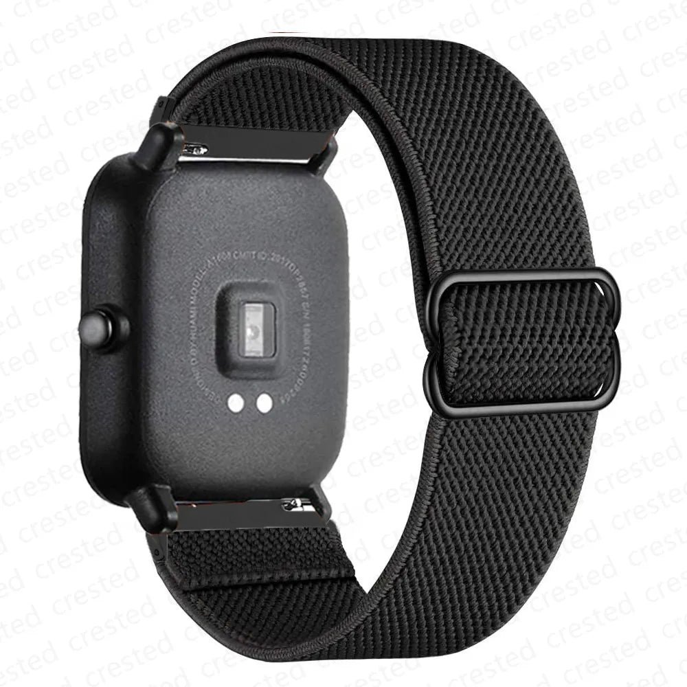 Motorola Moto Watch Stretch Nylon Loop Band with Slide Buckle