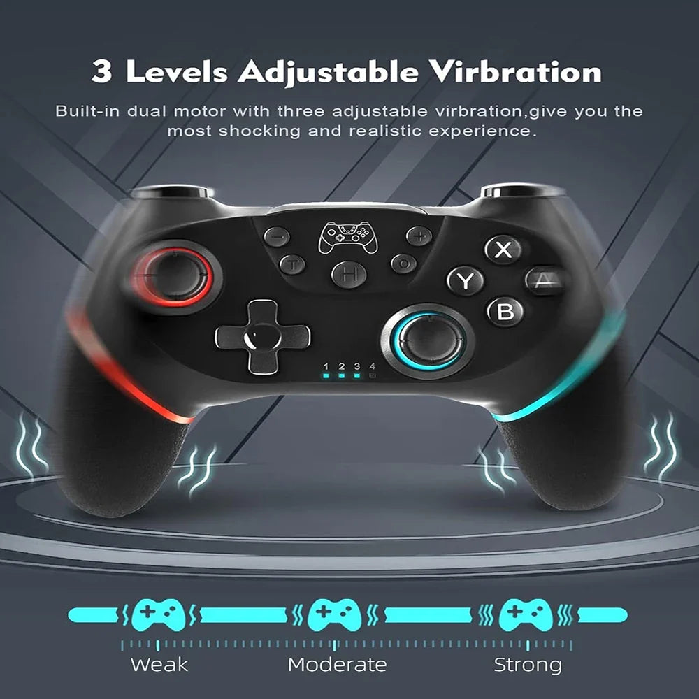 Wireless Controller For Switch2/Lite/NS Oled Console Bluetooth-Compatible Gamepad Android Phone PC Joystick Controle with 6-Axis