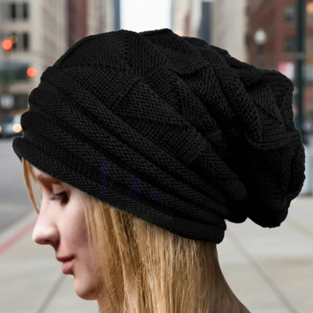 Gorro de punto holgado extragrande