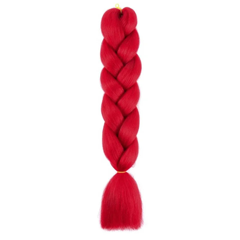 24-Inch Jumbo Box Braiding Hair Extensions | Yaki Straight Synthetic Dreadlocks