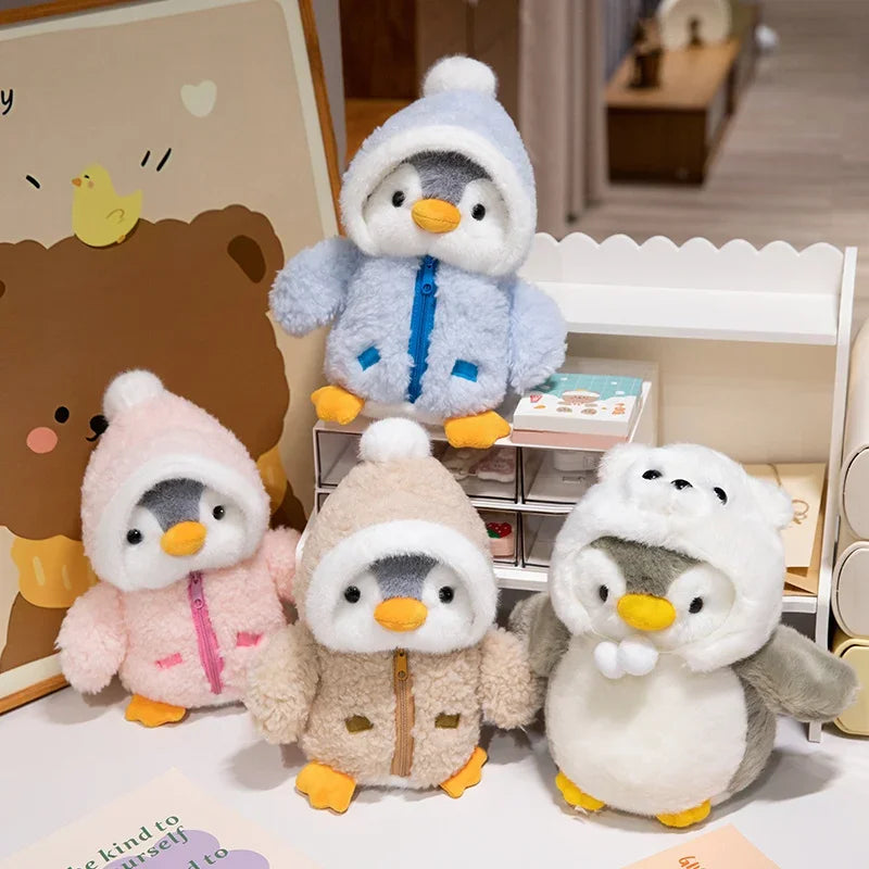 Peluche de pingüino con parka
