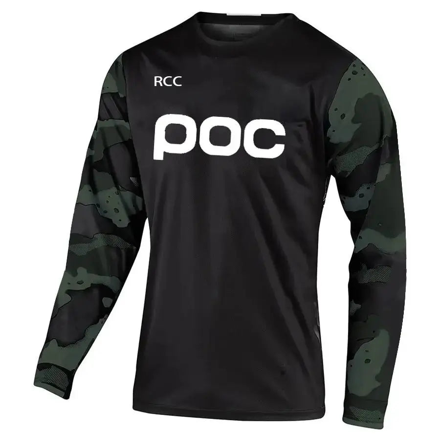 MEN'S LONG-SLEEVED T-SHIRT MOUNTAIN BIKE MOTOCROSS CYCLING JERSEY MOUNTAIN BIKE CAMPING OUTDOOR FISHING TOP LOOSE