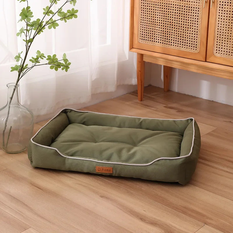 Four Seasons Paw Pet Sofa Dog Beds Waterproof Bottom Soft Fleece Warm Cat Bed House Pet Cushions for Small Medium Large Dogs