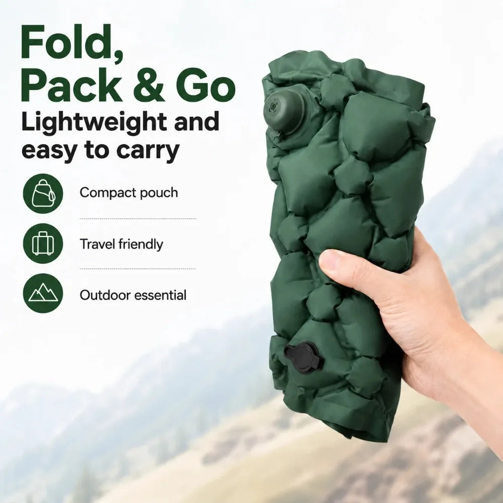 Outdoor Camping Travel Hiking Portable Inflatable Cushion Moisture-proof Waterproof Ultra-light Anti-bedsore Air Cushion