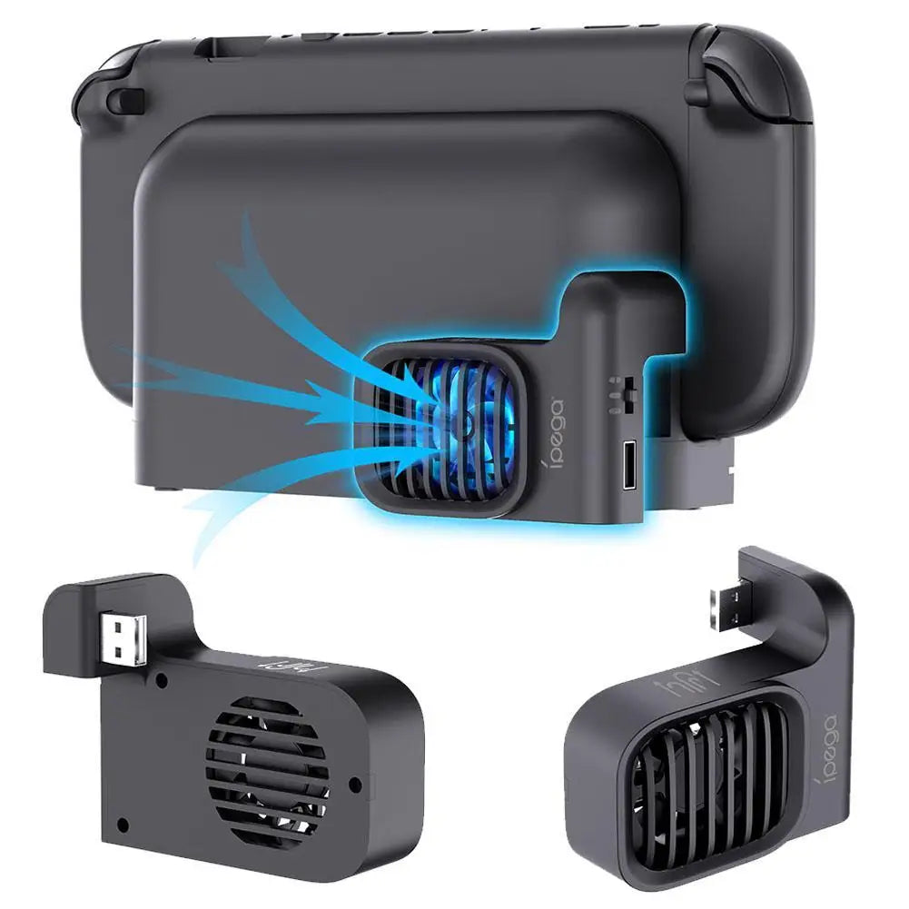 for Switch 2 Game Controller Cooling Fan Heat Disspation Accessory Adjustable Multi-functional Game Console Protective Cool Fan