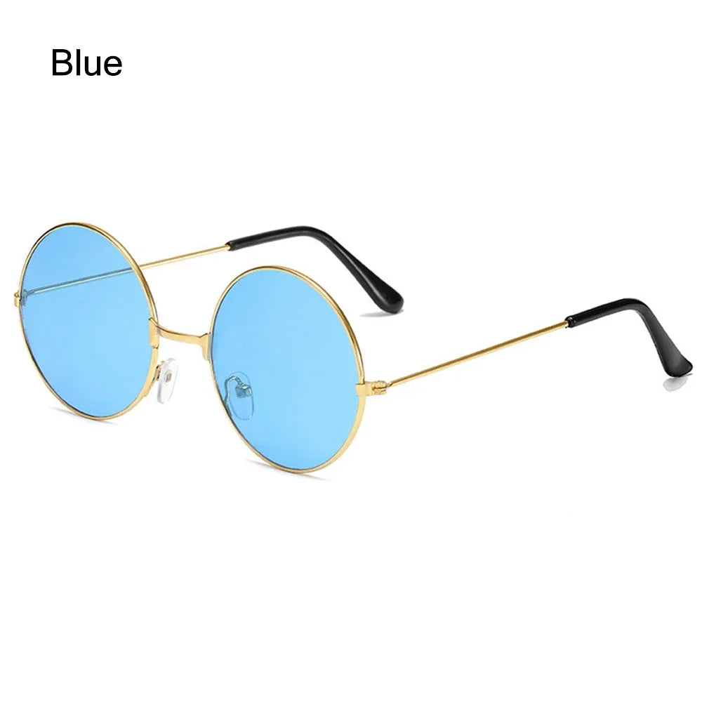 1PC Vintage Small Frame Shades Retro Oval Black Sunglasses Unisex Luxury Brand Designer Pink Sun Glasses Female Travel Eyewear