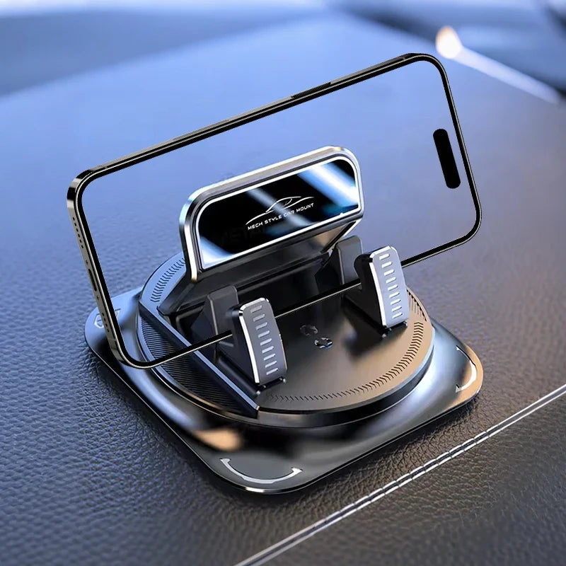 Car Phone Mount Anti Slip Silicone Dashboard Phone Holder 360-Degree Free Rotation Universal Head-Up Navigation Holder