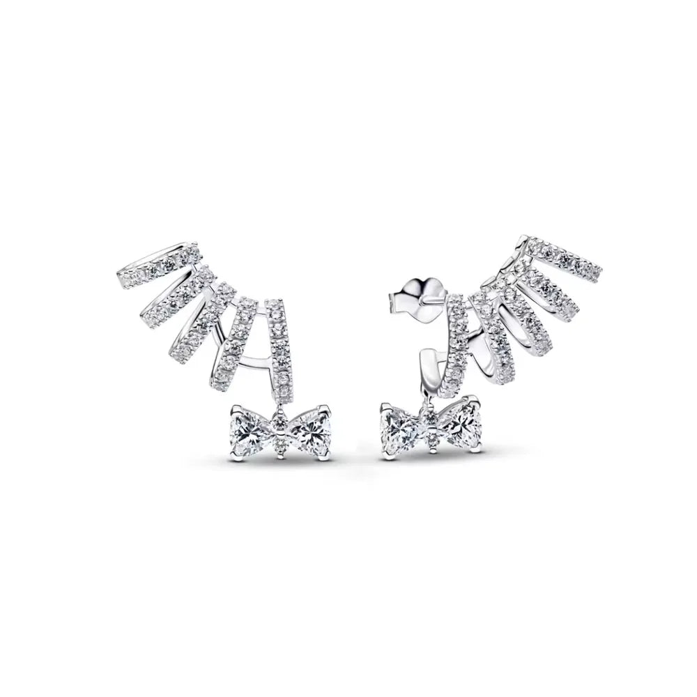 925 Silver Butterfly Cherry Stud Earrings | Fine Jewelry Gift for Women