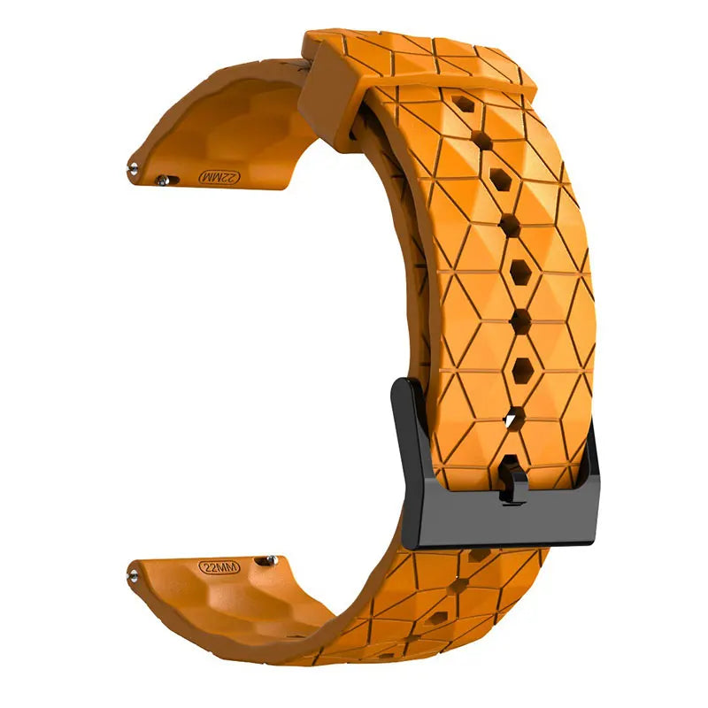 COROS Bands Silicone Sport Watch Strap Football Pattern Unisex Waterproof
