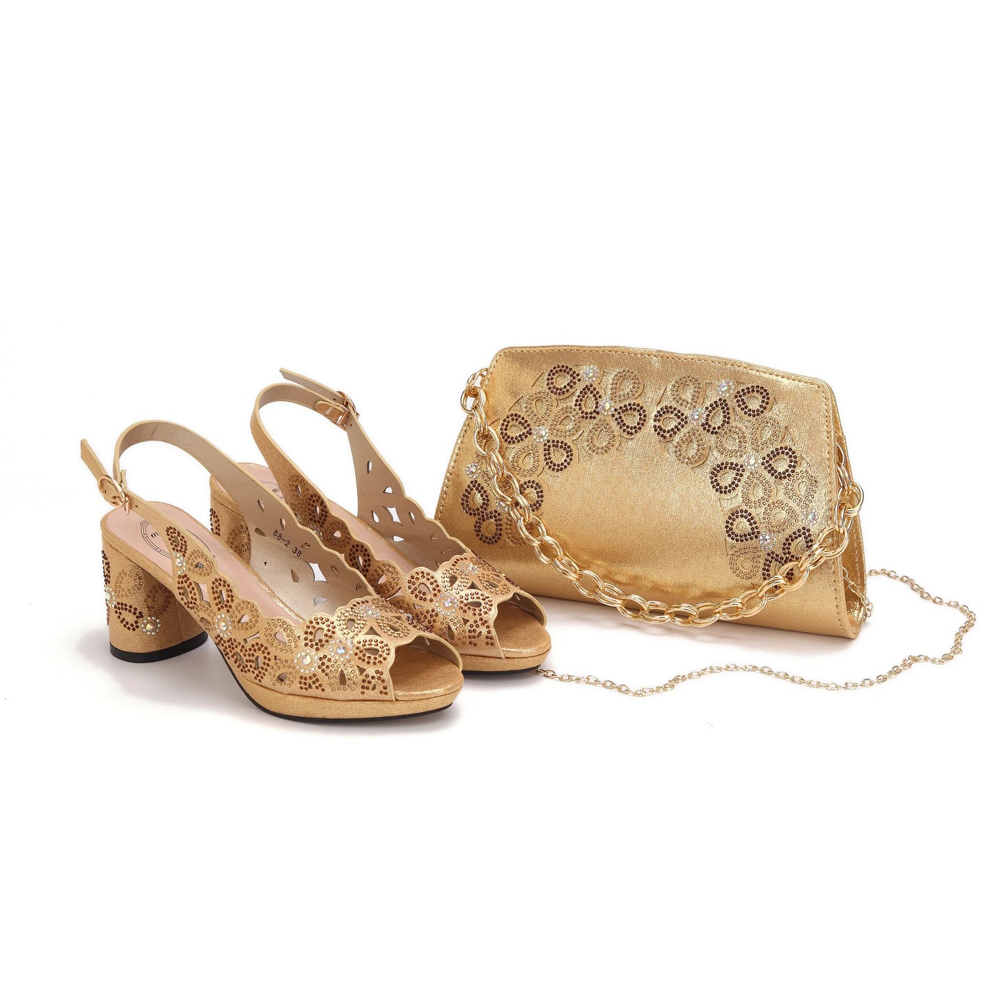 Conjunto italiano de zapatos y bolso Nuevo 2024 HAE1-5