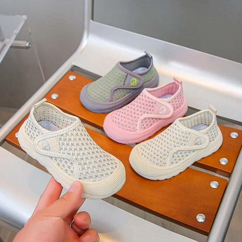 Students Casual Shoes Mesh Breathable Children Tennis Shoes Soft Bottom Comfortable 2025 New Fashion Kids Sports Shoes Non-slip