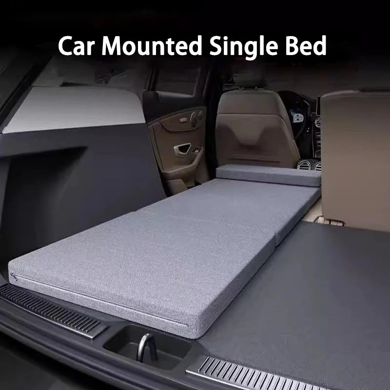 Car Mattress Camping Bed  Folding Bed Travel Sleeping Pad Office Rest Mat Car Rear Sleeping Pad Folding Extension Board