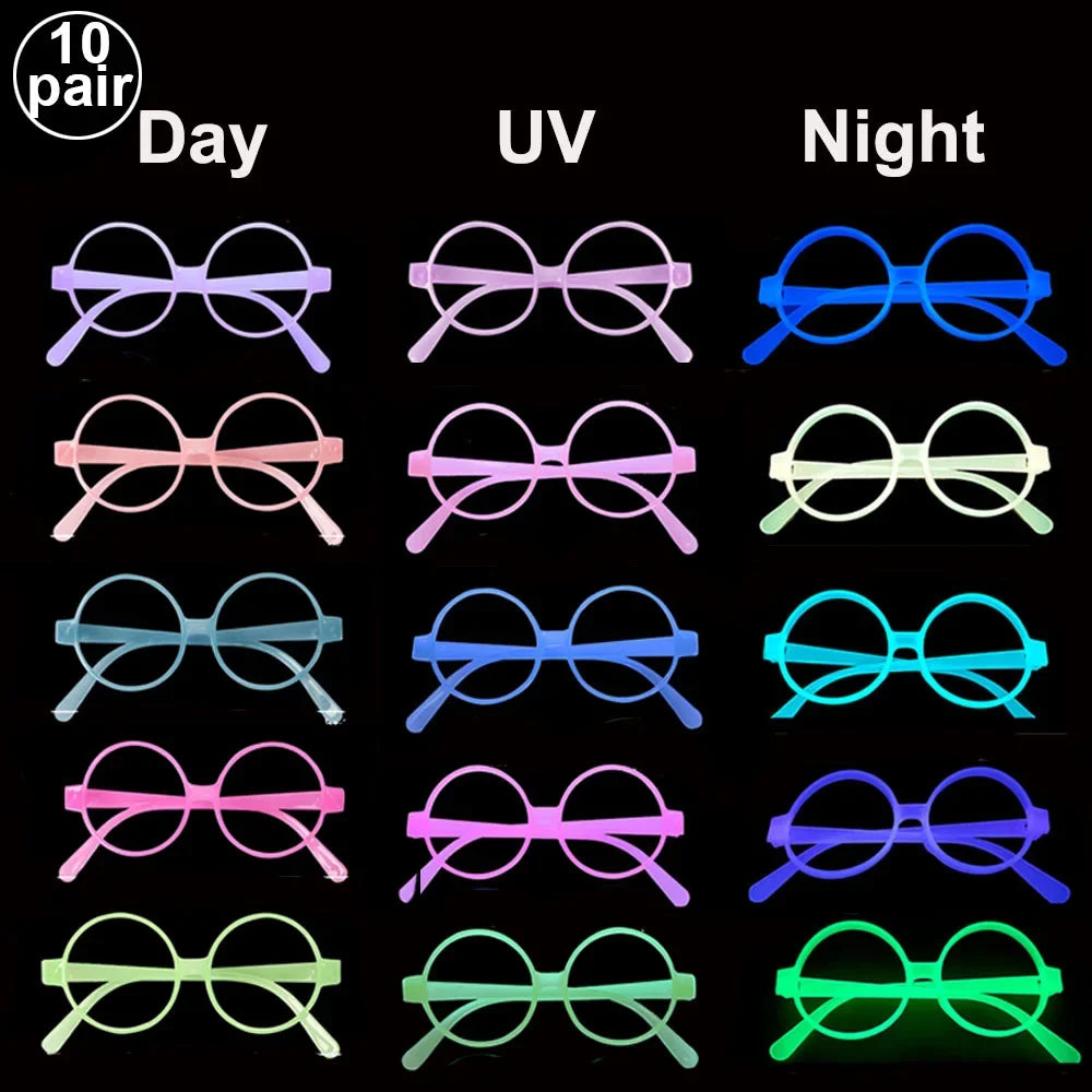 6 12 24 30 Pcs Neon Party Supplies Neon Formal Hats Glow In The UV Light Party Fluorescent Hat UV Light Party Decorations Adults