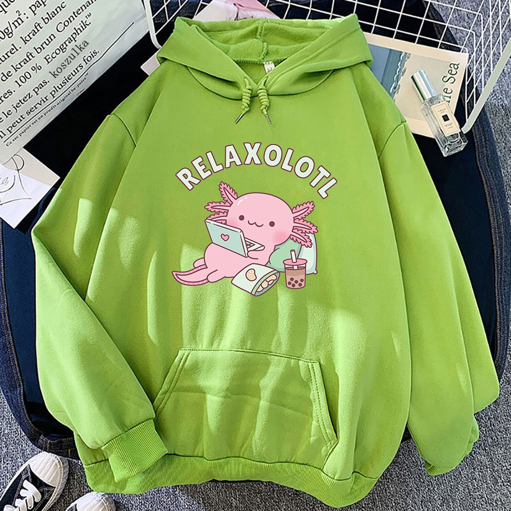 Sudadera con capucha Relaxolotl