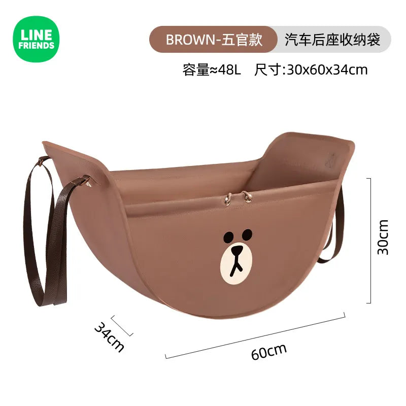Bolsa de almacenamiento para asiento de coche Oso Pardo