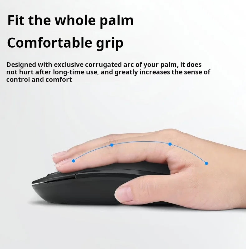 B.O.W HW256 Ultra-thin wireless keyboard and mouse set, 2.4G wireless set, 96 keys