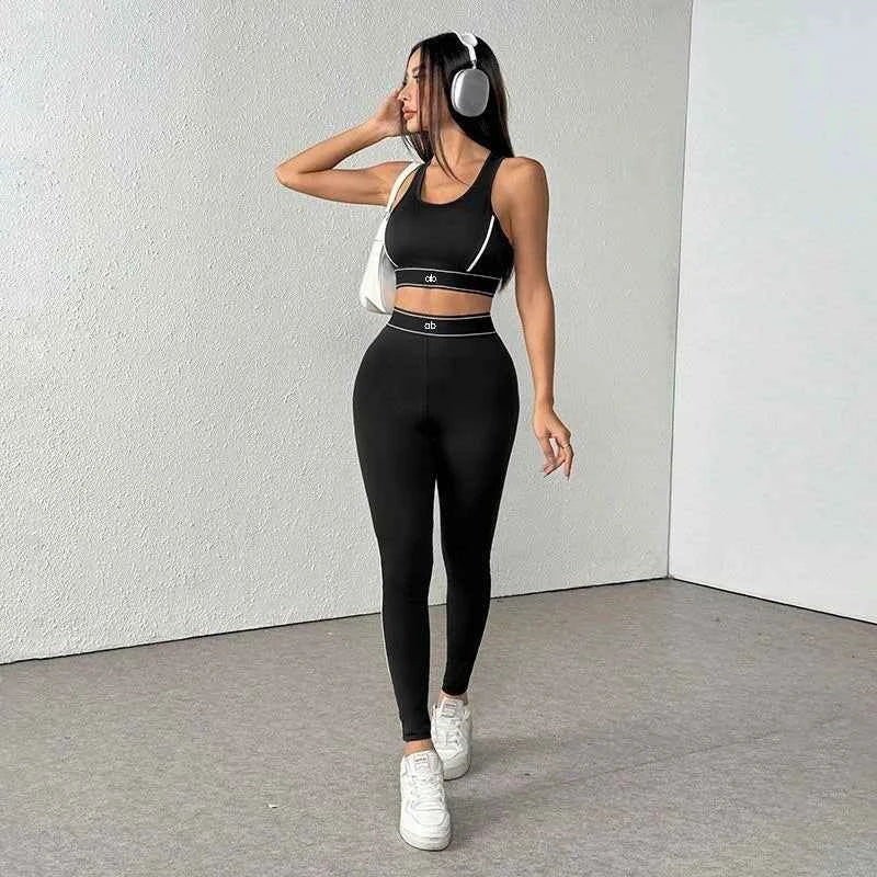 Women 2-Piece Yoga Set Bra & High Waist Leggings