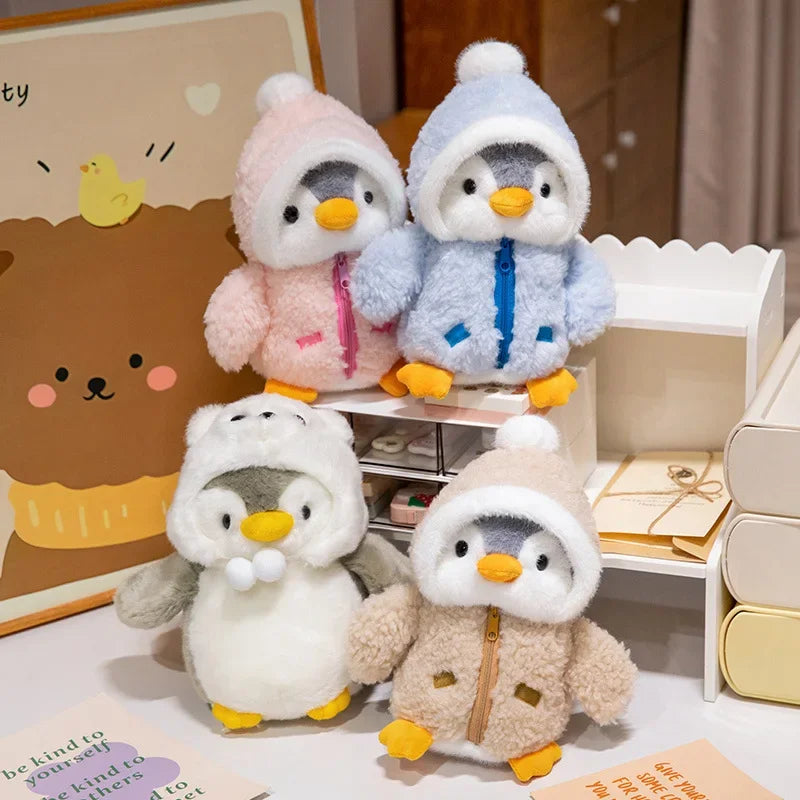 Peluche de pingüino con parka