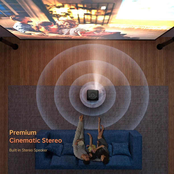 Portable 4K Projector 1080P 2.4G/5G WiFi Video Home Movie Theater Cinema