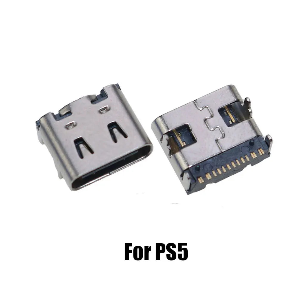 2pcs For NDS NDSL NDSi XL Power Socket Charging Port For GBA GBASP Link Connector For Switch / Lite / Oled / Pro NS Console