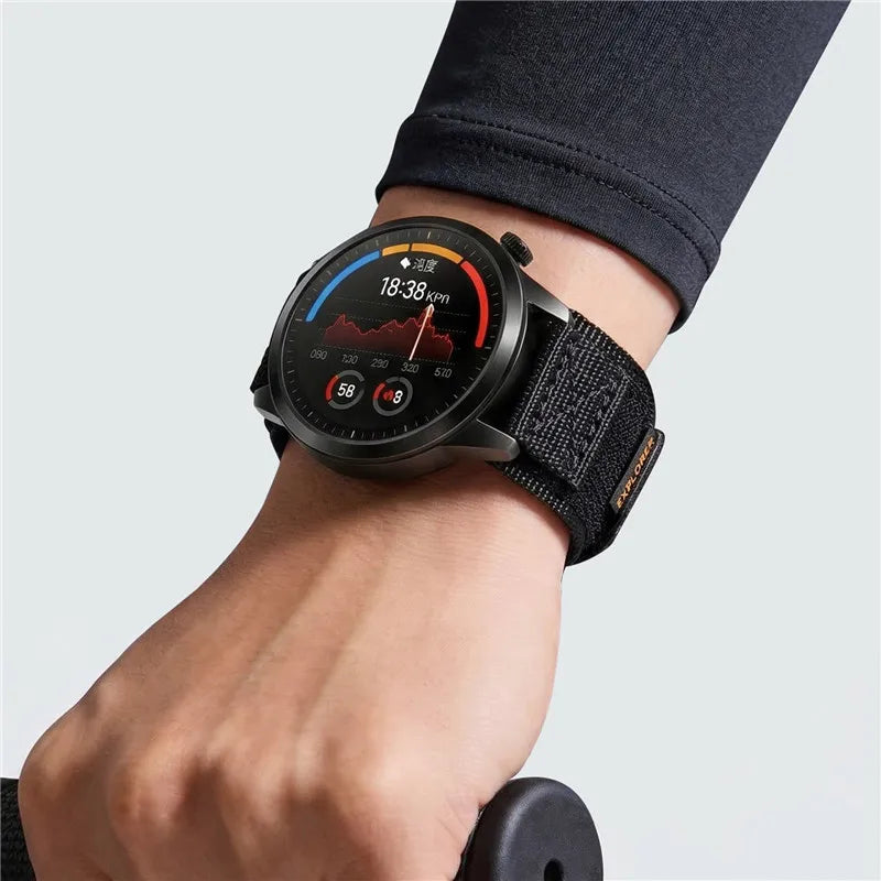 Amazfit Balance, GTR, GTS & Bip Hook-and-Loop Nylon Sport Band