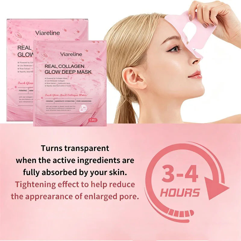 Overnight Collagen Mask Salmon DNA PDRN Face Mask For Glass Glow Skin Elasticity Hydrating Firming Smooth korean Skincare