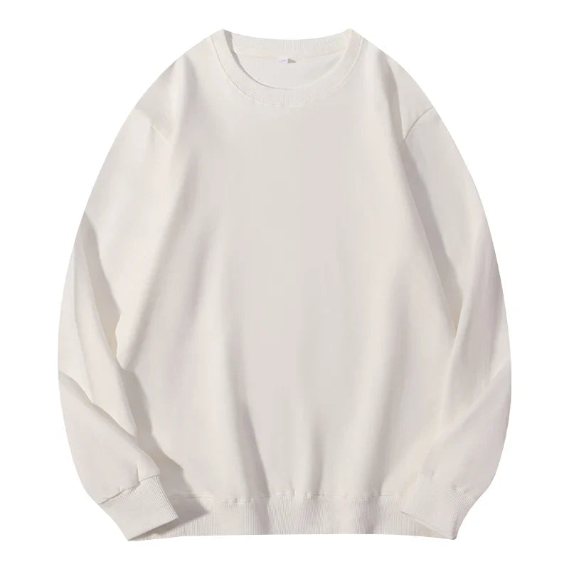 Autumn O-Neck Cotton Women's Sweatshirt Hoodies Basic Loose Casual Women Pullover Solid Sweatshirt Ladies Tops Factory Wholesale