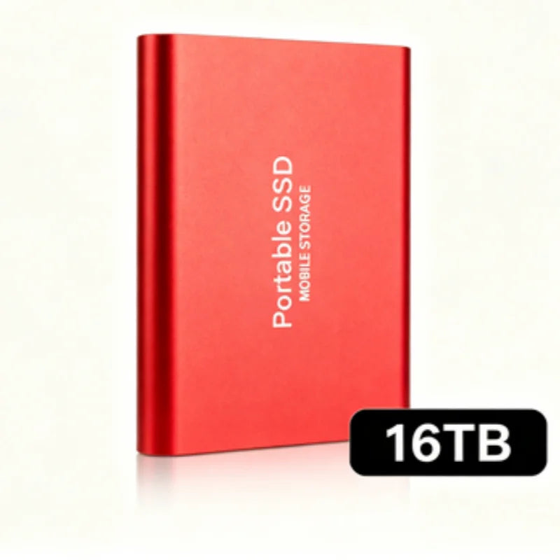 Portable External SSD, 1TB-16TB Large Capacity USB3.1 High Speed Solid State Drive, Lightweight Storage for Laptop, Desktop, Mac