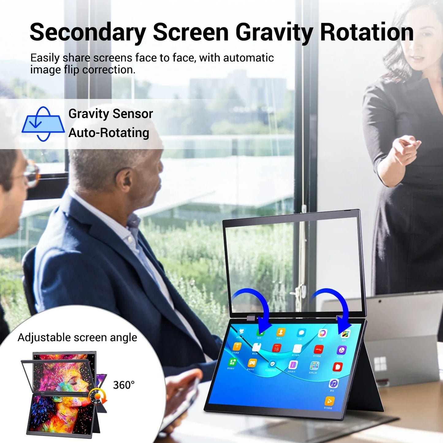15.6 Inch Portable Monitor Dual Screen 1080p IPS External Second