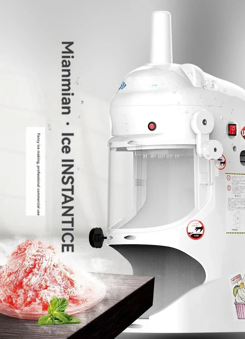 Commercial Continuous Ice Machine Commercial Snowflake Ice Machine Crushing Ice Fancy Sand Electric Snowflake Slush Machine