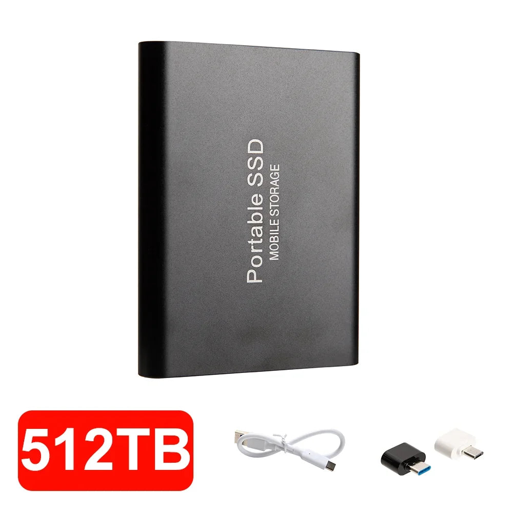 16TB High‑speed Portable External SSD USB 3.1 Type‑c External Hard