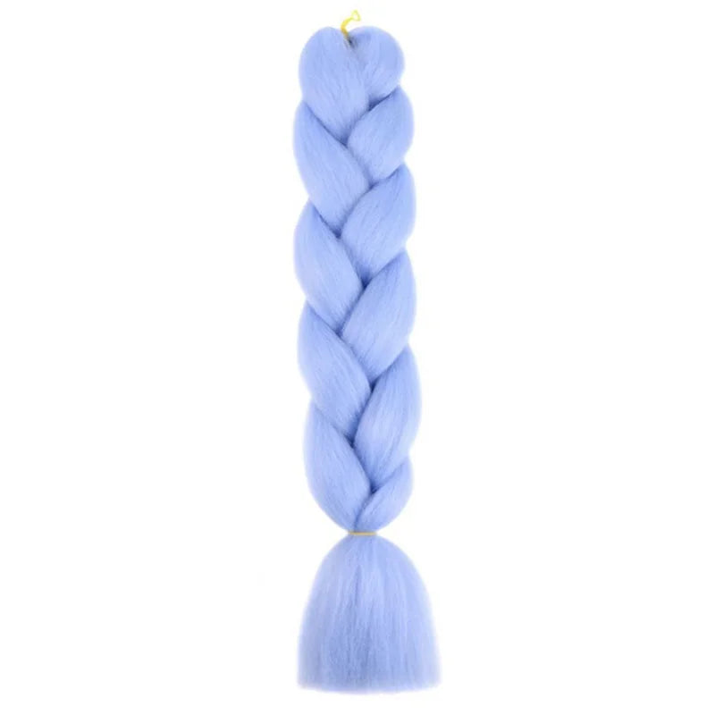 24-Inch Jumbo Box Braiding Hair Extensions | Yaki Straight Synthetic Dreadlocks